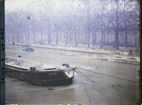 Image représentant La crue de la Seine au niveau du n°28 avenue de New-York (ancien quai Debilly)