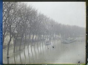 Image représentant La Seine en crue à Boulogne-Billancourt