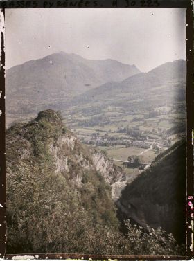 Image représentant France , Vallée d'Ossau, Panorama pris du haut du Hourat