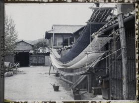Image représentant Séchage des étoffes à Miidera (aujourd'hui devenu un quartier d'Ôtsu)