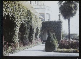 Image représentant Accords de Locarno, l'entrée de l'Hôtel Esplanade où réside la délégation allemande