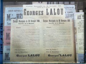 Image représentant Affiches pour les élections municipales du quartier de la Monnaie