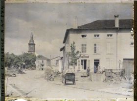 Image représentant France, Péxonne, Grande rue vers l'Eglise