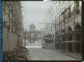 Image représentant France, Reims, La rue Colbert et l'Hôtel-de-Ville