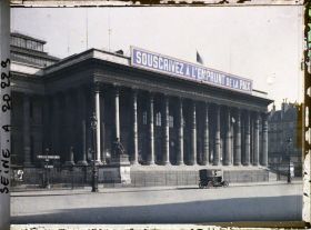 Image représentant L'emprunt national de 1920 à la Bourse de Paris, palais Brongniart