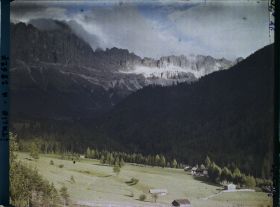 Image représentant Le massif du Catinaccio (Rosengarten) depuis Lavinia Bianca (Weiblahnbad)