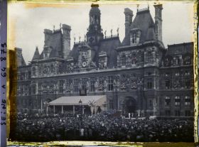 Image représentant Réception en l'honneur de Costes et Bellonte après leur triomphal raid aérien Paris-New-York