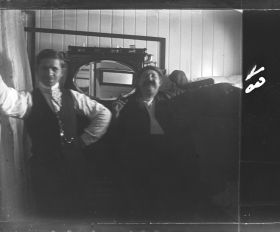 Image représentant Deux passagers dans une cabine de 2eme classe