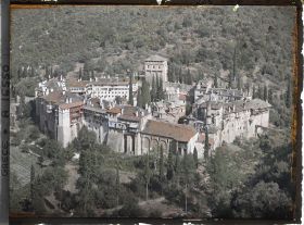 Image représentant Turquie, Hilendar, Panorama du Monastère de Hilendar
