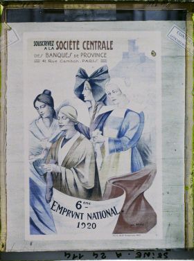Image représentant Affiche de l'emprunt national de 1920, Société générale des Banques de Province
