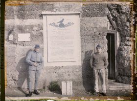 Image représentant Meuse, Vaux, Le fort à l'entrée, l'Ordre du Jour du dernier Pigeon du Ct Raynal