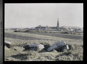 Image représentant Le village d'Arzon avec l'église Notre-Dame-de-l'Assomption