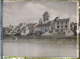 Image représentant France, Dormans, Vue sur la Marne vers l'Eglise