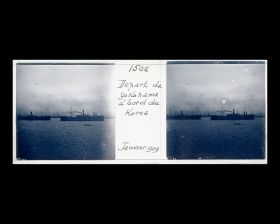 Image représentant Départ de Yokohama à bord du Korea