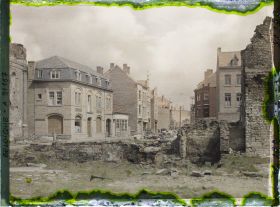 Image représentant Belgique, Ypres, Rue du Beurre en reconstruction