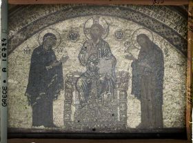 Image représentant Turquie, Mont Athos, Vatopédi, Ensemble de la Mosaïque