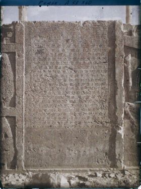 Image représentant Escalier nord de l'Apadana, inscriptions cunéiformes