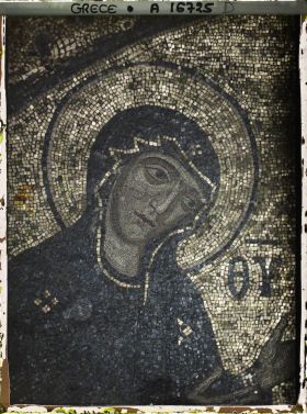 Image représentant Turquie, Mont Athos, Vatopédi, Tête de la Vierge