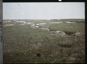 Image représentant France, Env- de St Quentin, Tranchée devant St Quentin s/ la route de Ham, vue vers St Quentin