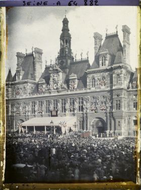 Image représentant Réception en l'honneur de Costes et Bellonte après leur triomphal raid aérien Paris-New-York