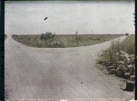 Image représentant France, Vaudesson, Chemin des Dames ; intersection de la route de Laon et du Chemin des Dames