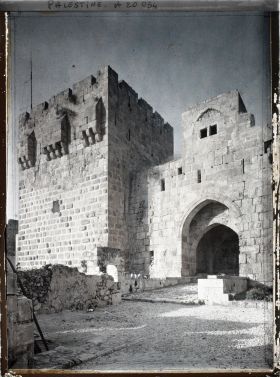 Image représentant Entrée de la citadelle par la Porte de David (vue de l'intérieur ?)