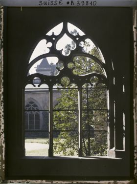Image représentant Une fenêtre du cloître du Münster