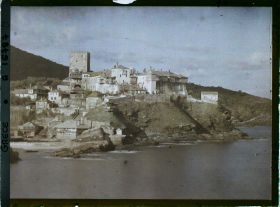 Image représentant Mont Athos, Pantokrator, Ensemble du Monastère pris depuis les rochers