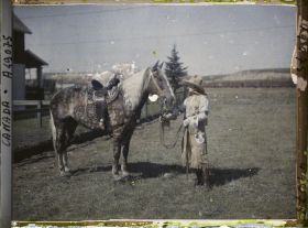 Image représentant Canada, Calgary, Cowgirl avec son cheval