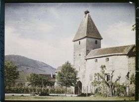 Image représentant France, Ammerschwihr, La Vieille Porte et le nid de Cigognes