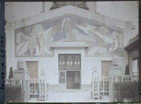 Image représentant L'Exposition des arts décoratifs, Galerie des sections étrangères, l'entrée de la section des Pays-Bas