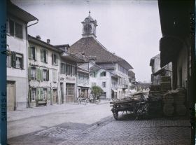 Image représentant La Rathausgasse et le Rathaus (Hôtel de Ville)