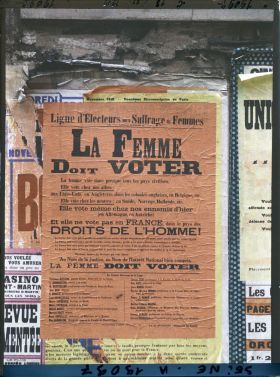 Image représentant Affiche de la Ligue d'électeurs pour le suffrage des femmes pour les élections législatives de novembre 1919