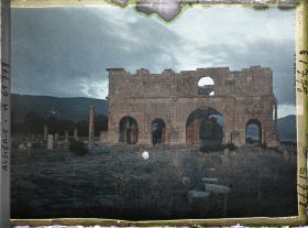 Image représentant Algérie, Lambèse, Le Prœtorium au Soleil levant