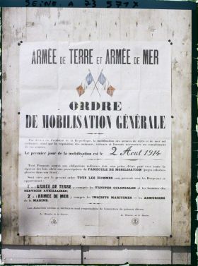 Image représentant Affiche de la mobilisation générale du 2 Août 1914