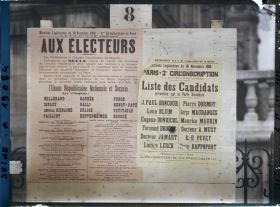 Image représentant Affiches de l'Union républicaine nationale et sociale et du Parti socialiste pour les élections législatives de novembre 1919