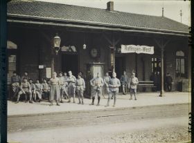 Image représentant La gare occupée par les troupes françaises