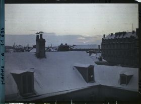 Image représentant France, Reims, Coucher de Soleil pris du Lion d'Or