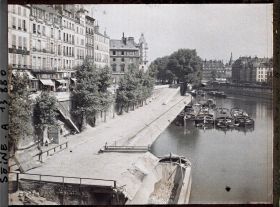 Image représentant Le quai des Orfèvres vu du pont Neuf