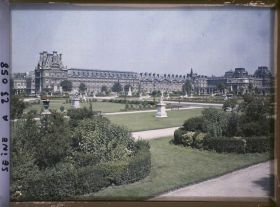 Image représentant Le pavillon de Marsan vu du jardin des Tuileries