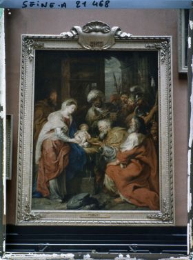 Image représentant L'Adoration des Mages, salle Rubens, cycle narratif Marie de Médicis, musée du Louvre