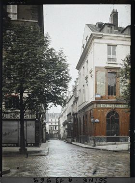 Image représentant La rue Saint-Fiacre, vue du boulevard Poissonnière