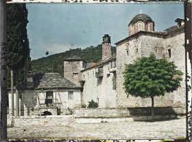 Image représentant Mont Athos, Esphiguemenou, Extérieur du Monastère d'Esphiguemenou
