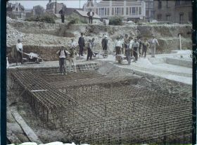 Image représentant France, Bethune, Fondations en ciment armé de l'Eglise St Vaast