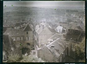 Image représentant France, Gourdon (Lot), Vue d'ensemble sur la ville prise de la promenade du Château vers le s.o.