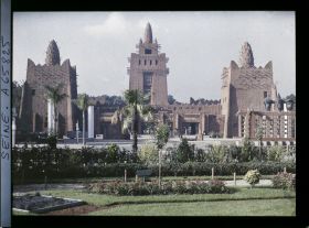 Image représentant L'Exposition Coloniale Internationale de 1931, le pavillon de l'AOF (Afrique occidentale française)