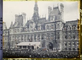 Image représentant Réception en l'honneur de Costes et Bellonte après leur triomphal raid aérien Paris-New-York