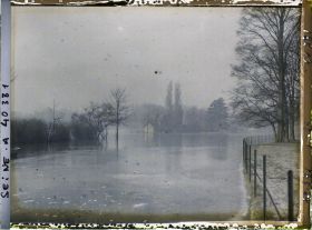 Image représentant Inondations au bois de Boulogne, le moulin de Longchamp