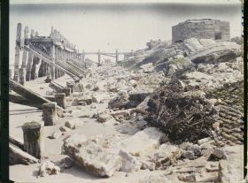Image représentant Belgique, Nieuport les Bains, Défenses de la rive gauche à l'embouchure de l'Yser