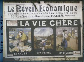 Image représentant Affiche de l'Union des Intérêts Economiques, contre la vie chère